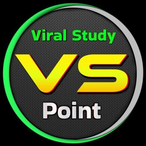 Viral Study Point Official Logo VS Point HD Neon Design