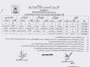 Fauqania Maulvi Exam Date And Routine