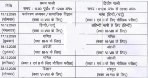 Bihar School Class 5th To 8th Second Quarterly Exam Question Paper 2025