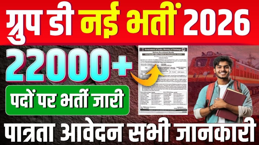 RRB Group D Vacancy Online Aawedan 2026