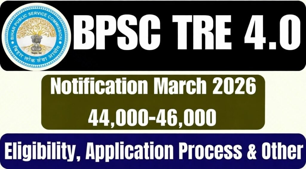BPSC TRE 4.0 Notification March 2026