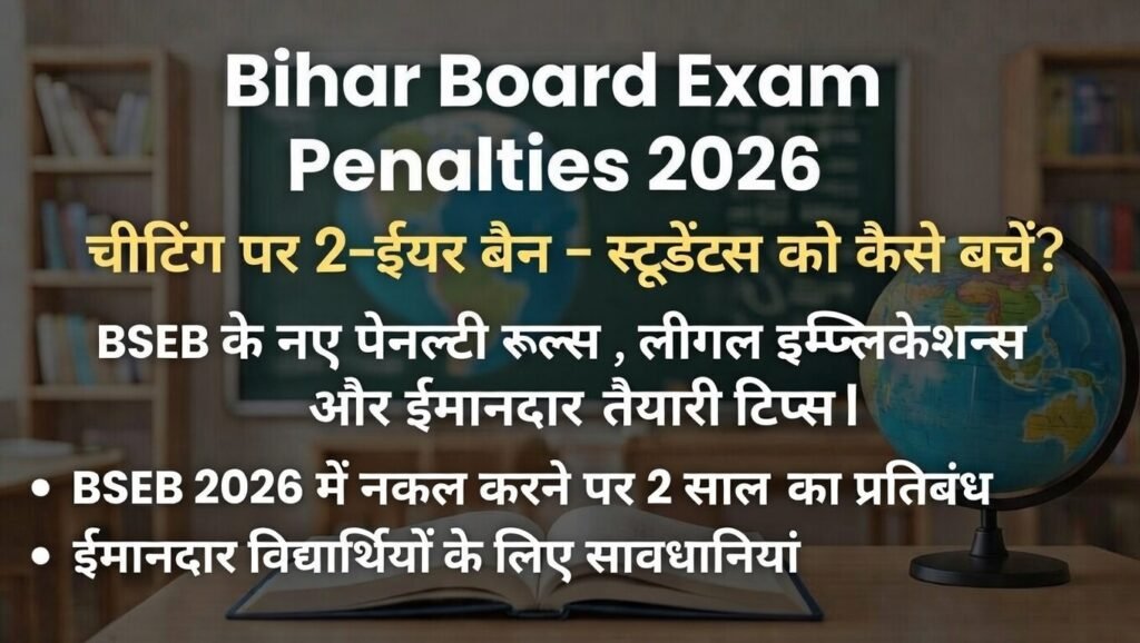 Bihar Board Exam Penalties 2026