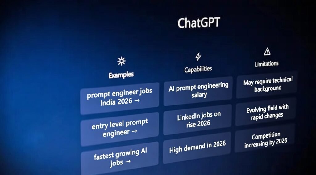 prompt engineer jobs India 2026, AI prompt engineering salary, fastest growing AI jobs, entry level prompt engineer, LinkedIn jobs on rise 2026