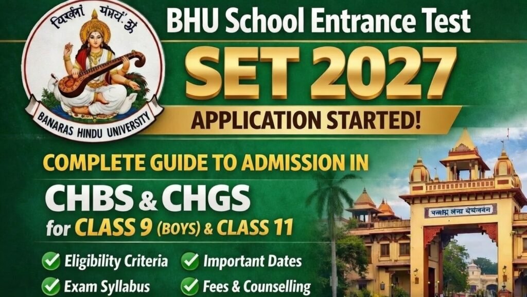 BHU School Entrance Test SET 2026