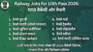 Railway Jobs for 10th Pass 2026