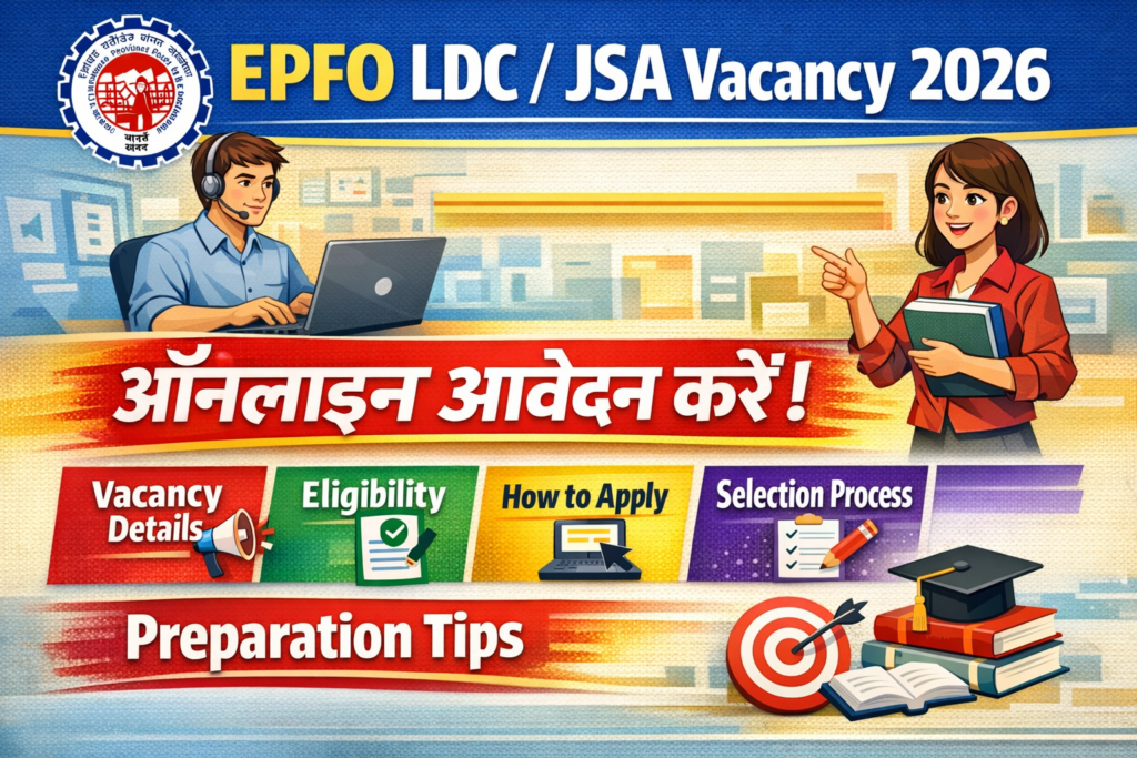 EPFO LDC JSA Vacancy 2026