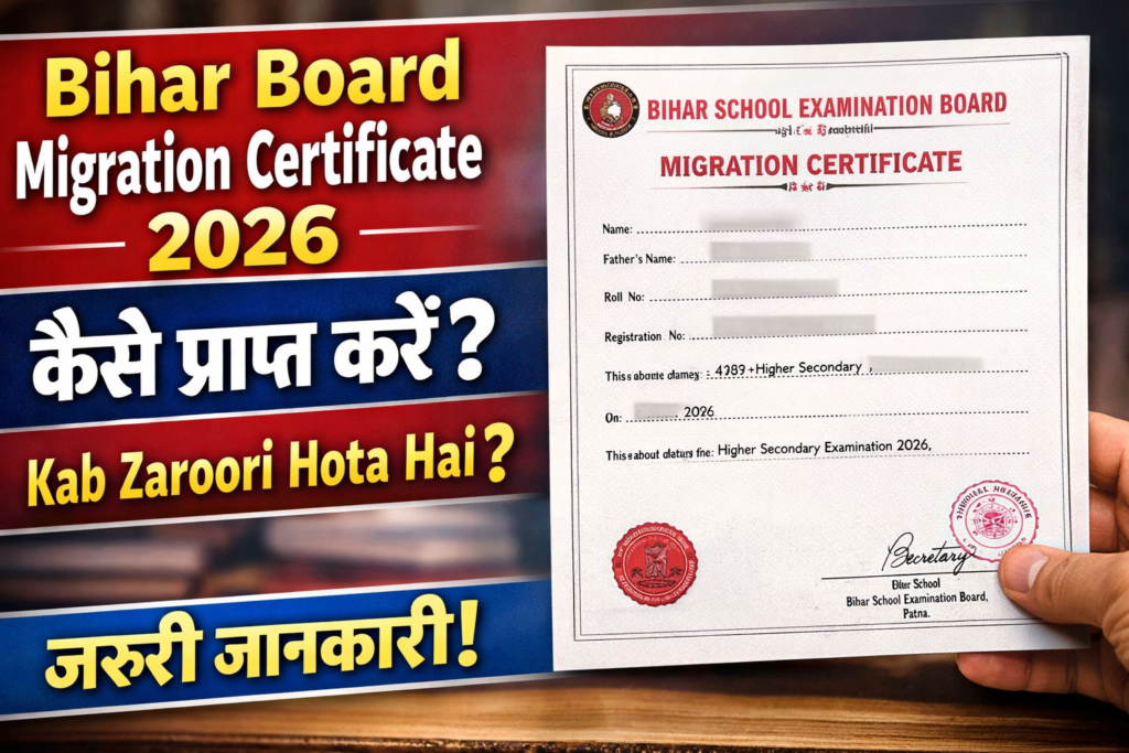 Bihar Board Migration Certificate 2026