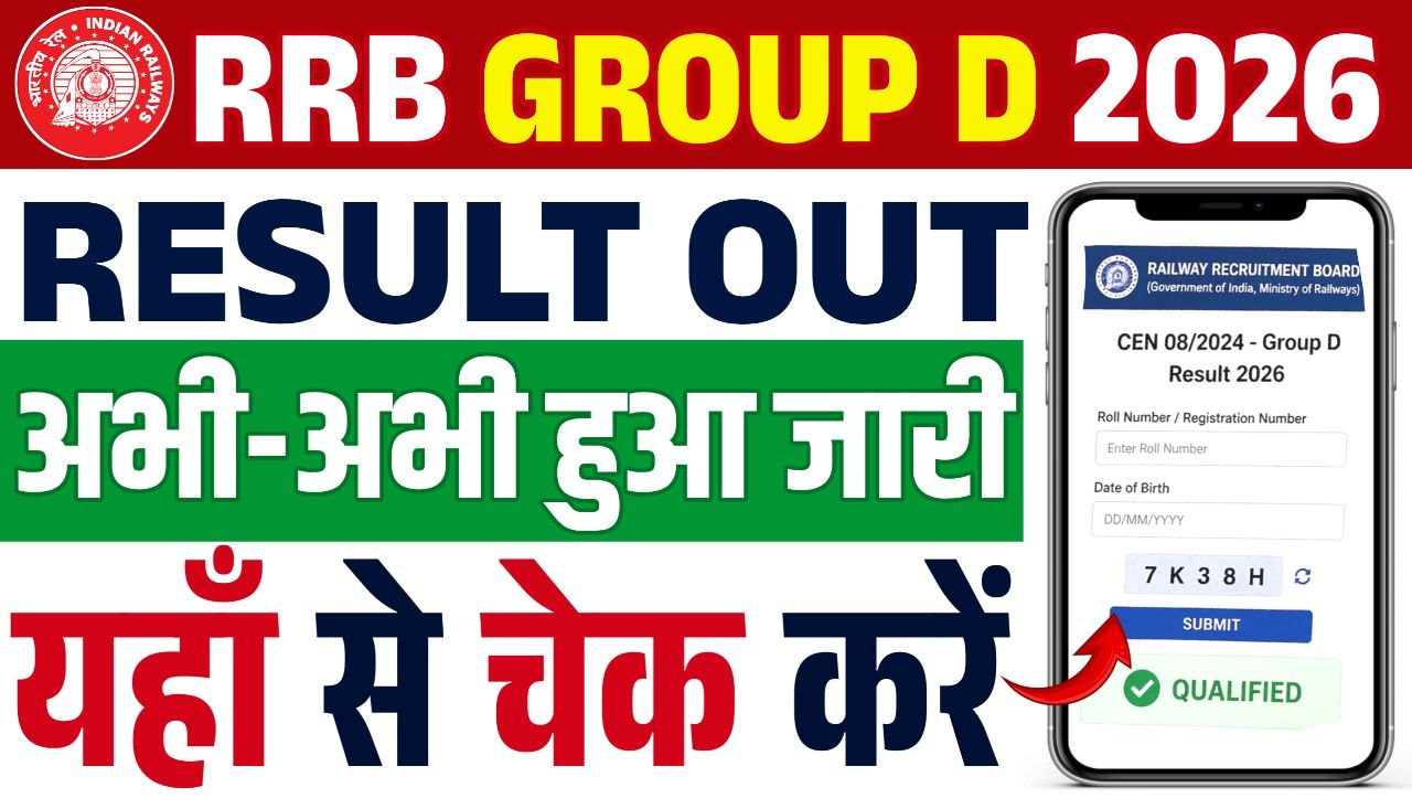 RRB Group D Result 2026