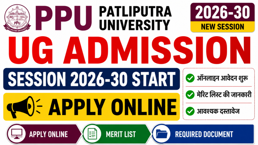 PPU UG Admission Session 2026-30
