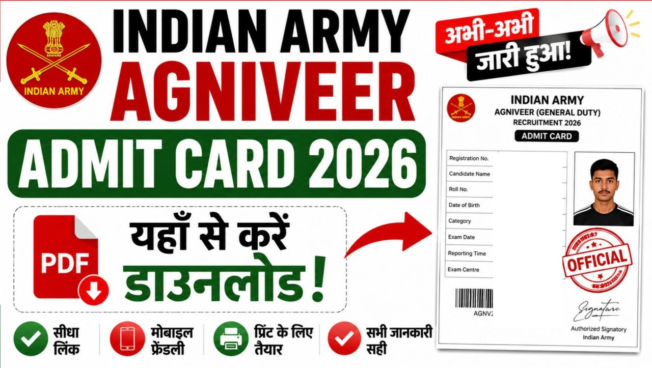Indian Army Agniveer Admit Card 2026