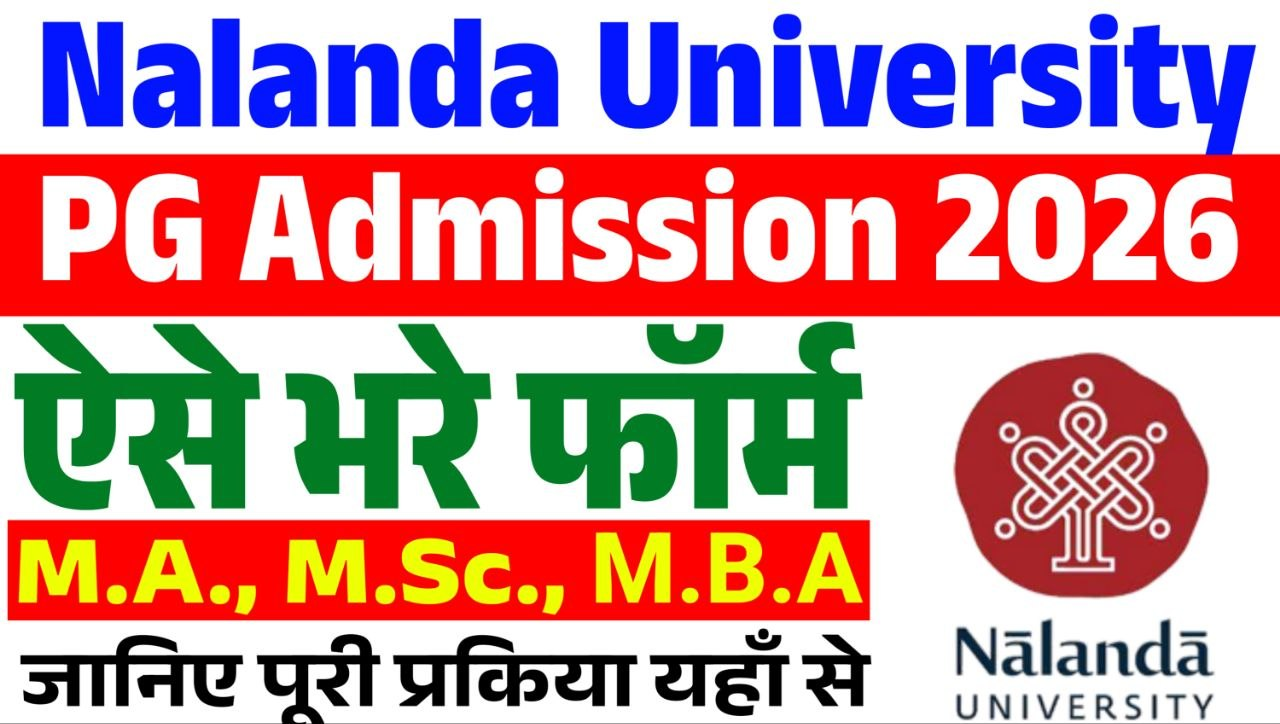 Nalanda University PG Admission 2026