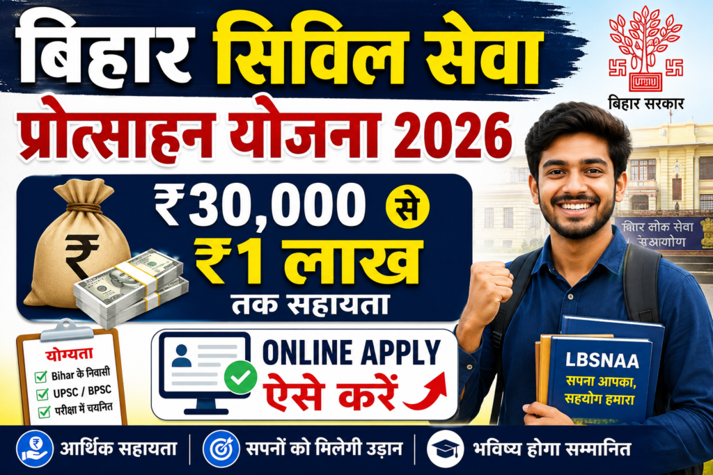 Bihar Civil Seva Protsahan Yojana 2026