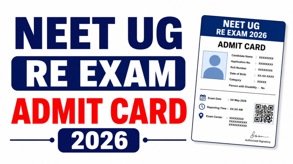 NEET UG Re Exam Admit Card 2026