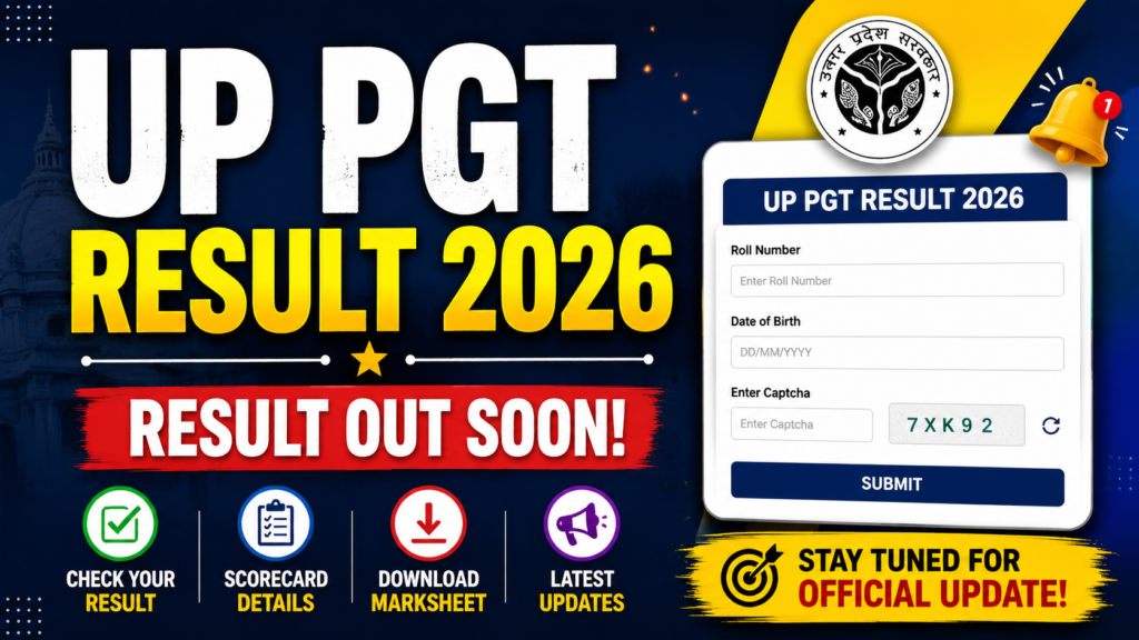UP PGT Result 2026
