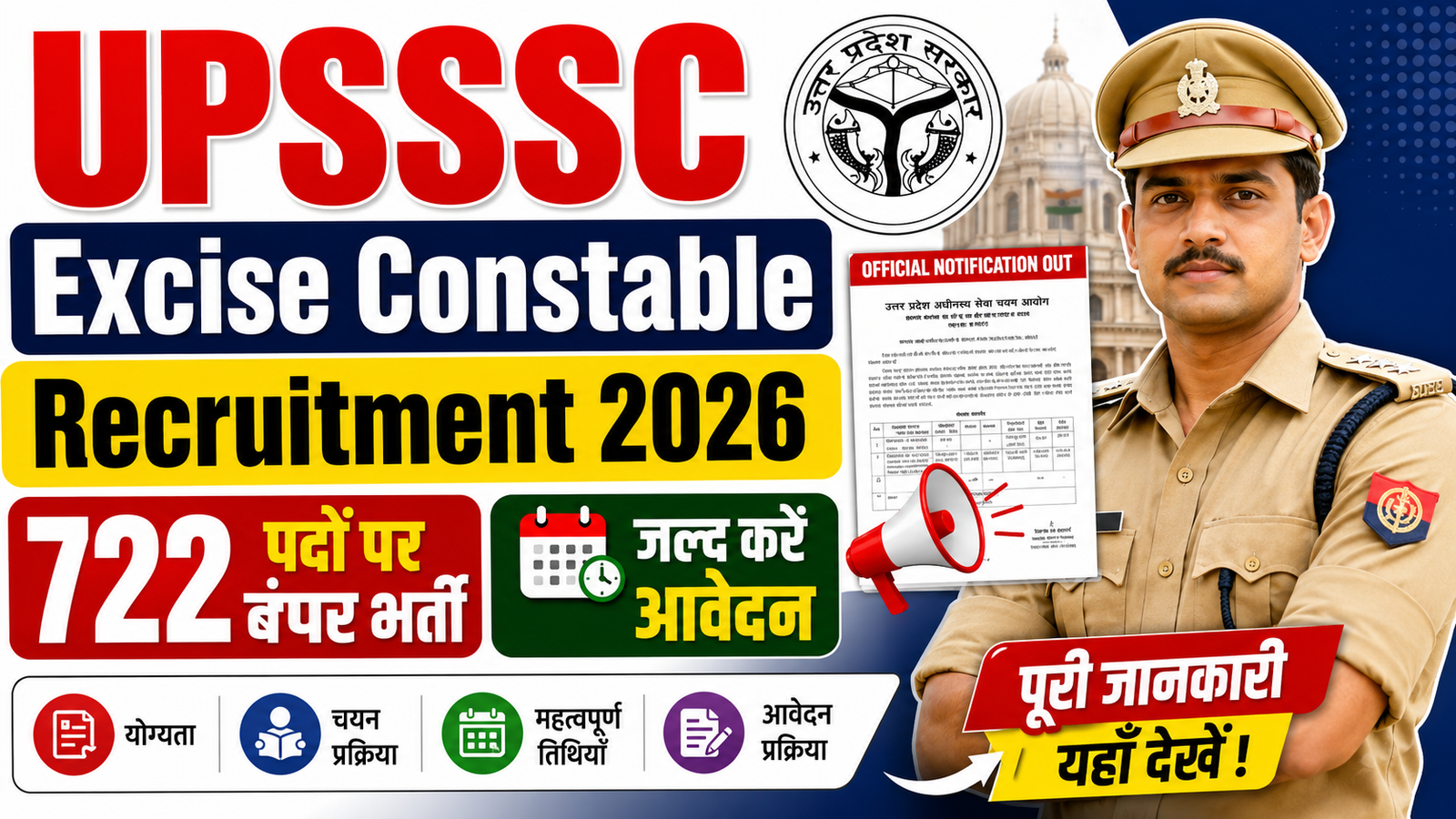 UPSSSC Excise Constable Recruitment 2026