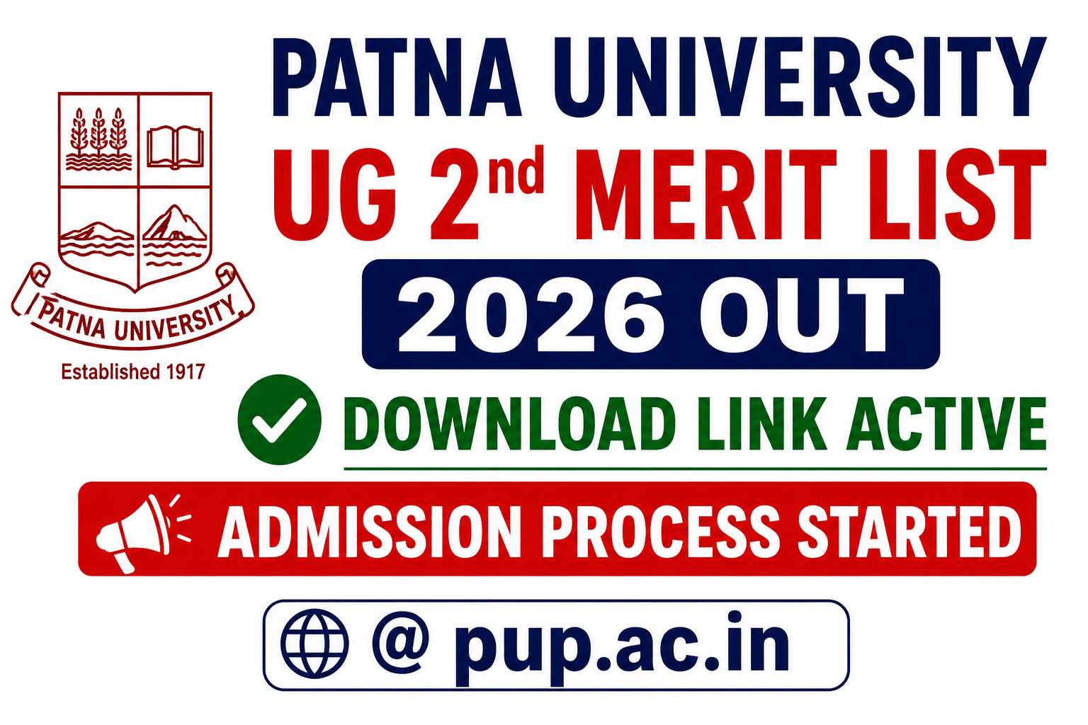 Patna University UG 2nd Merit List 2026