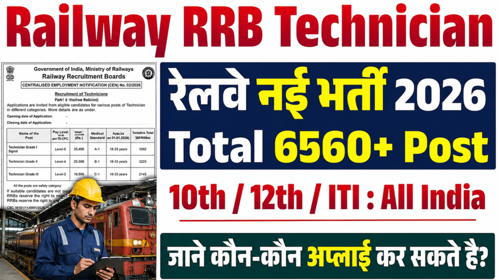Railway RRB Technician Recruitment 2026