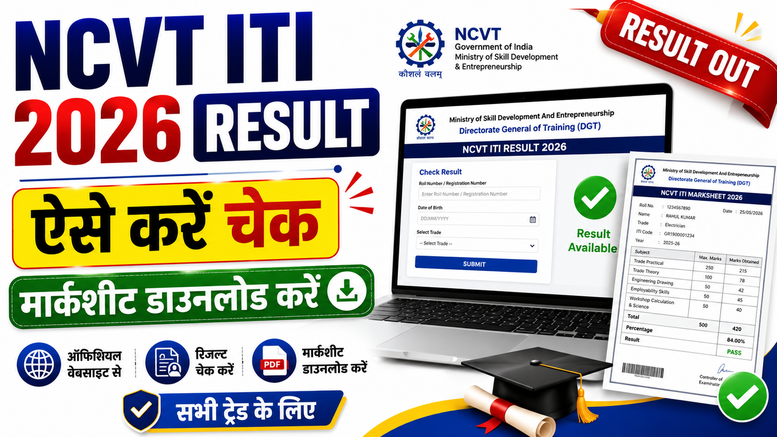 NCVT ITI Result 2026