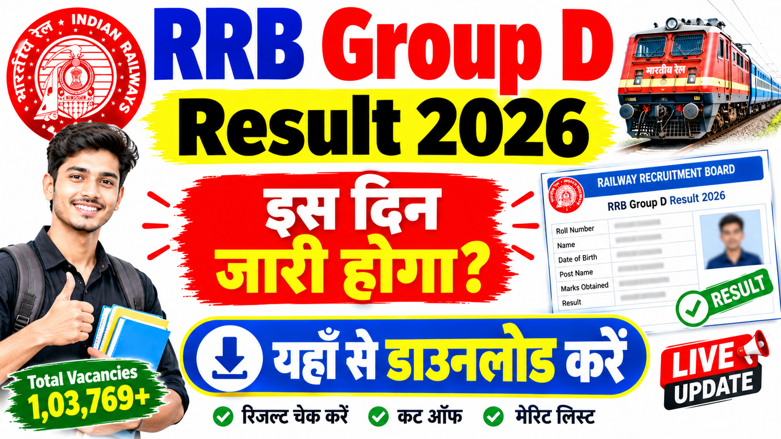 RRB Group D Result 2026