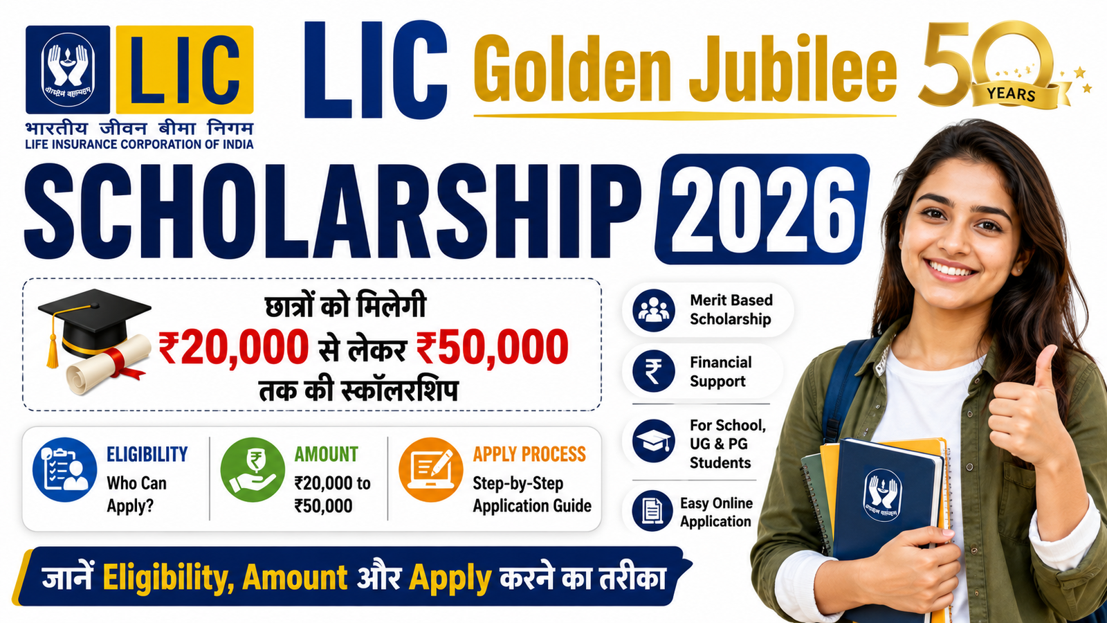 LIC Golden Jubilee Scholarship 2026